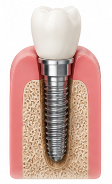 Single tooth dental implant